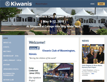 Tablet Screenshot of bloomingtonkiwanis.org